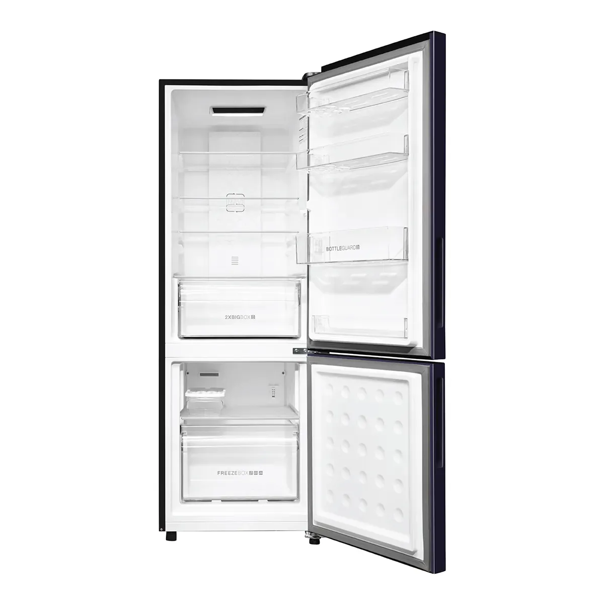 Haier 237 L, 2 Star, Storm Inox Finish, Bottom Mounted Frost Free Refrigerator HRB-2872BSI-P - Image 5