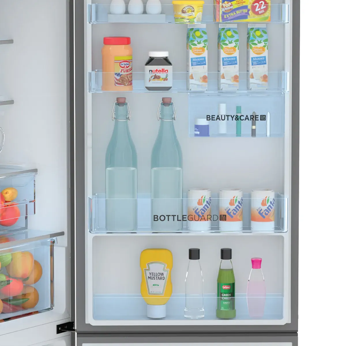 237 Litres, Frost Free Inverter Bottom Mount Refrigerator HRB-2872PMG-P - Image 9