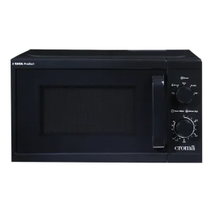Croma M20 20L Solo Microwave Oven with Temperature Sensor (Black)
