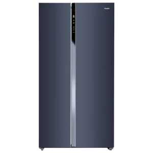 Haier 602 Litres 3 Star Frost Free Side By Side Door Smart Wifi Enabled Refrigerator with Deo Fresh Technology (HRS-682GKU1, Graphite Black)