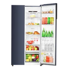 Haier 602 Litres 3 Star Frost Free Side By Side Door Smart Wifi Enabled Refrigerator with Deo Fresh Technology (HRS-682GKU1, Graphite Black) - Image 14