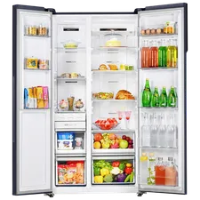 Haier 602 Litres 3 Star Frost Free Side By Side Door Smart Wifi Enabled Refrigerator with Deo Fresh Technology (HRS-682GKU1, Graphite Black) - Image 6