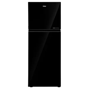 Haier 268 Litres 2 Star Frost Free Double Door Convertible Refrigerator with Turbo Icing (HRF-3182PKG-P, Black Glass)