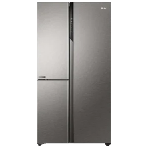 Haier 598 Litres 3 Star Frost Side-by-Side Smart Wifi Enabled Refrigerator with Digital Control Panel (HRT-683KGU1, Black Glass)