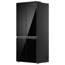 Haier 520 Litres 3 Star Frost Free French Door Convertible Refrigerator with Colorful Digital Display Panel (HRB-600KGU1, Black Glass) - Image 2