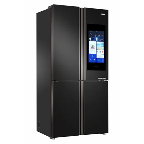 Haier 651 L, Black Glass Finish Bottom Mounted French Door Refrigerator HRB-758SIKGU1 - Image 2