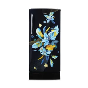 Haier 190 L, 5 Star, Black Opal Finish Direct Cool Single Door Refrigerator with Base Drawer HRD-2105PKO-P