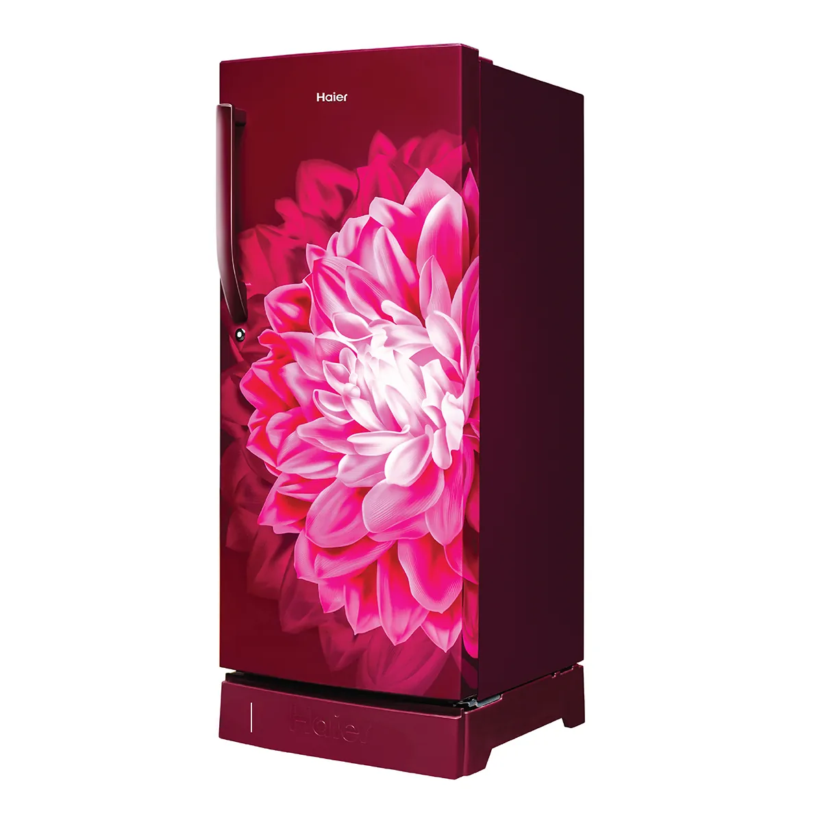 Haier 190 L, 5 Star, Red Dahelia Finish Direct Cool Single Door Refrigerator with Base Drawer HRD-2105PRD-P - Image 2