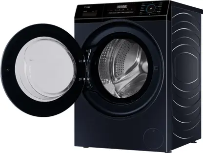 Haier 8 kg AI with Inverter Motor,Puristeam and Refresh Function, Anti Bacterial Technology, Super Drum 525mm with Custom Wash Programs Fully Automatic Front Load Washing Machine Black (EFL80-IM12IBIEBK) - Image 3