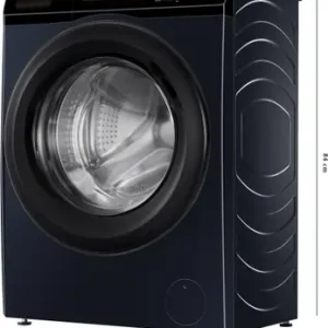 Haier 8 kg AI with Inverter Motor,Puristeam and Refresh Function, Anti Bacterial Technology, Super Drum 525mm with Custom Wash Programs Fully Automatic Front Load Washing Machine Black  (EFL80-IM12IBIEBK)