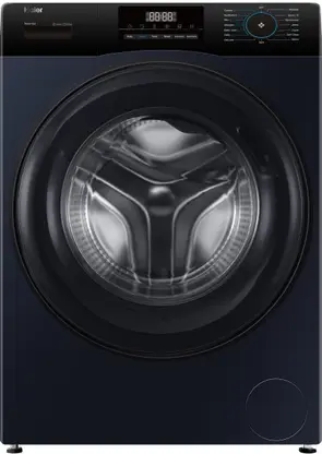 Haier 8 kg AI with Inverter Motor,Puristeam and Refresh Function, Anti Bacterial Technology, Super Drum 525mm with Custom Wash Programs Fully Automatic Front Load Washing Machine Black (EFL80-IM12IBIEBK) - Image 7