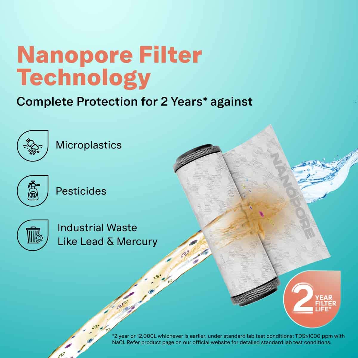 Aquaguard Enrich Superio 2X RO+UV Stainless Steel Water Purifier | 2 Year Filter Life | With Mega Sediment Filter - Image 5