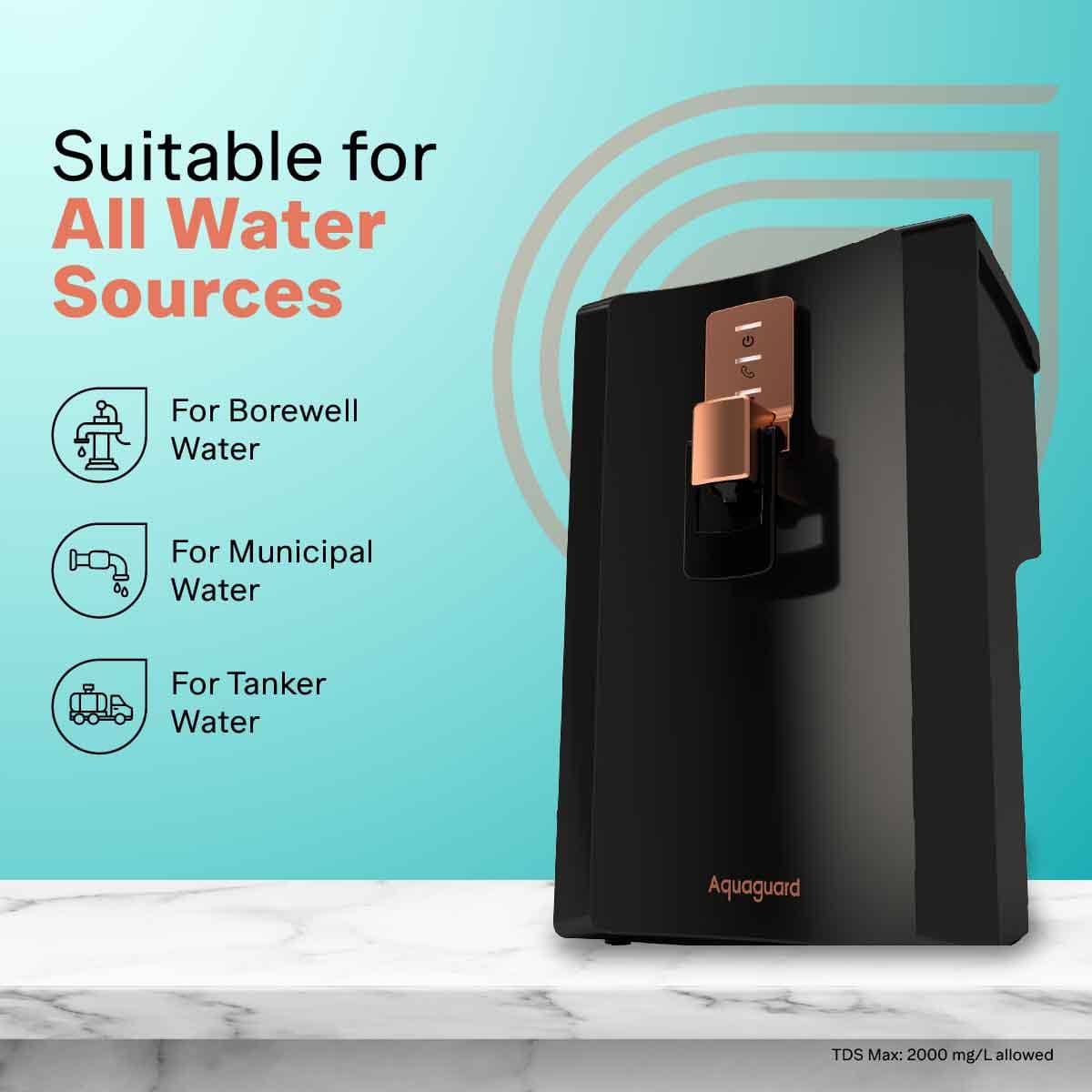 Aquaguard Enrich Superio 2X RO+UV Stainless Steel Water Purifier | 2 Year Filter Life | With Mega Sediment Filter - Image 7