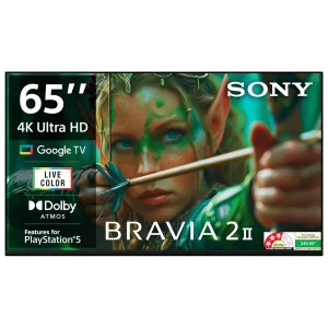 SONY BRAVIA 2 165.1 cm (65 inch) 4K Ultra HD LED Smart Google TV with Built- in Chromecast (2025 model)