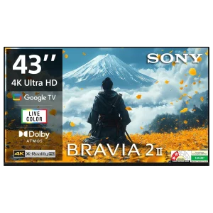 SONY BRAVIA 2 II 109.22 cm (43 inch) LCD 4K Ultra HD Smart Android TV with Google Voice Assistant (2025 model)