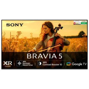 SONY BRAVIA 5 190.5 cm (75 inch) Mini LED 4K Ultra HD Smart Google TV with Dolby Vision & Dolby Atmos (2025 model)