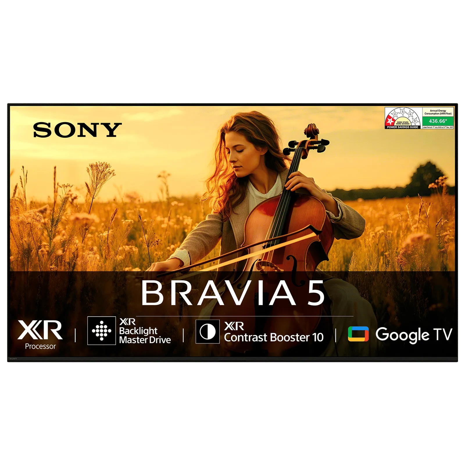 SONY BRAVIA 5 190.5 cm (75 inch) Mini LED 4K Ultra HD Smart Google TV with Dolby Vision & Dolby Atmos (2025 model) K-75XR55A