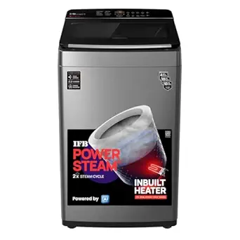 IFB 7.5 Kg 5 Star with DeepClean® Technology, AI Powered, Fully Automatic Top Load Washing Machine (TL751MS2S, PowerSteam®, Inbuilt Heater, Mystic Silver)