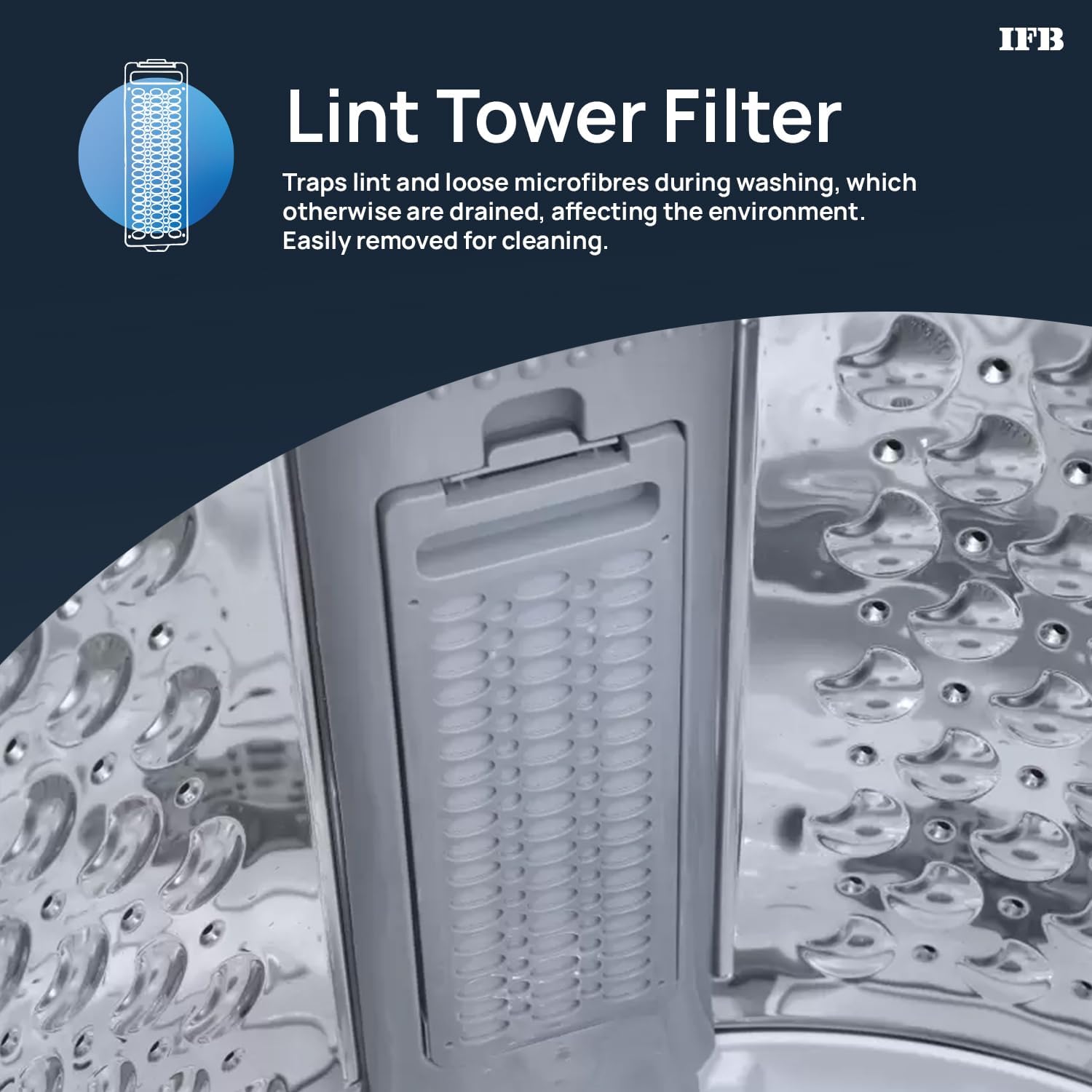 IFB 7.5 Kg 5 Star with DeepClean® Technology, AI Powered, Fully Automatic Top Load Washing Machine (TL751MS2S, PowerSteam®, Inbuilt Heater, Mystic Silver) - Image 9