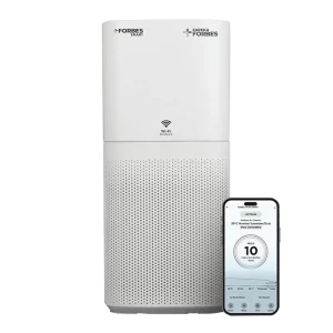 EUREKA FORBES Smart 500 Air Purifier with Surround 360 Degree Air Intake Technology (4-Stage Advanced Air Filtration, White)