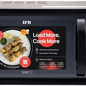 IFB 36 L Convection & Grill Microwave Oven (36BRC2, Black)