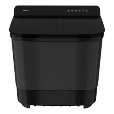 Haier 12 kg 5 Star Semi Automatic Washing Machine with Magic Filter (178, HTW120-178BK, Black)