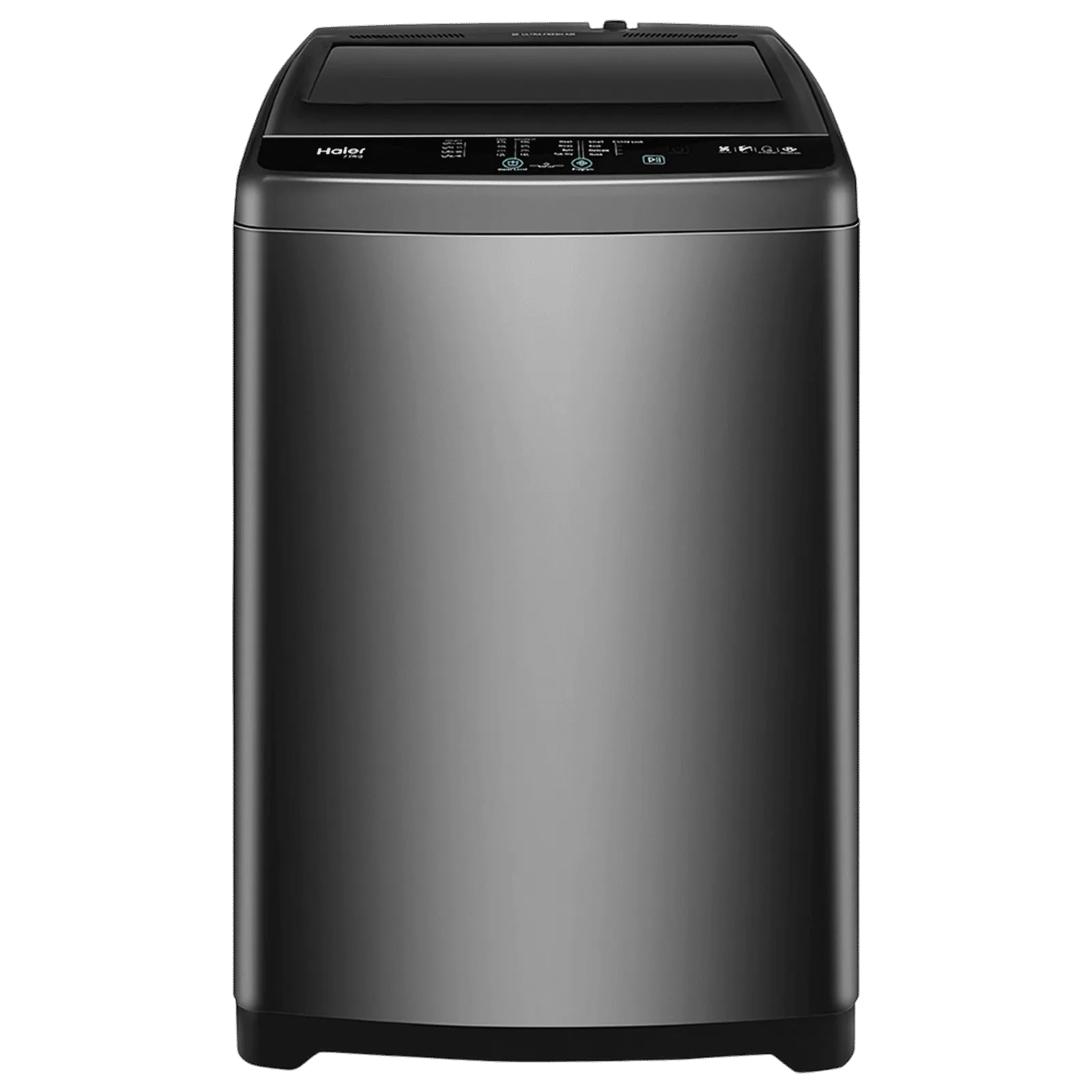 Haier 8 kg 5 Star Fully Automatic Top Load Washing Machine (HWM80-316BK, Oceanus Wave Drum, Dark Jade Silver)